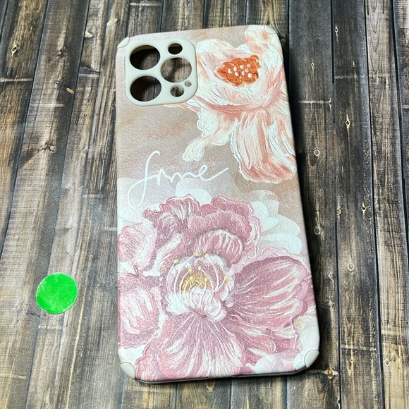 5for$10 Pale Floral iPhone 12 Pro Max Case, Aesthetic TPU Cover Protection Case - Picture 2 of 11
